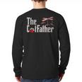 The Cat Father Cat Dad Feline Father Kitten Dad Long Sleeve T-Shirt Back Print