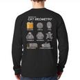 Cat Geometry Math Cat For Cat Dad Cat Mom Kids Long Sleeve T-Shirt Back Print