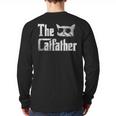 The Catfather Cool Cat Daddy Glasses Long Sleeve T-Shirt Back Print