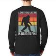 Cheer Dad Cheerleading Bigfoot Long Sleeve T-Shirt Back Print