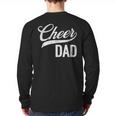 Cheer Dad Green Cheerleading Matching Parents Long Sleeve T-Shirt Back Print
