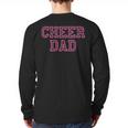 Cheer Dad Pink Cheerleading Long Sleeve T-Shirt Back Print