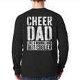 Cheer Dad Shirt Men Fathers Day Cheer Dad Long Sleeve T-Shirt Back Print