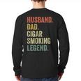 Cigar Lover For Dad Men Vintage Cigar Saying Long Sleeve T-Shirt Back Print