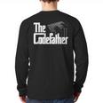 The Code Father Computer Coder Dad Programmer Long Sleeve T-Shirt Back Print