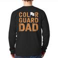Color Guard Dad Flag Flipping Father Long Sleeve T-Shirt Back Print Color Guard Dad Flag Flipping Father Long Sleeve T-Shirt Back Print