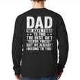 Cool Dad Art For Father Dad Stepfather From Son Daughter Long Sleeve T-Shirt Back Print