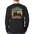 This Is How A Cool Grandpa Rolls Vintage Golf Dad Grandpa Long Sleeve T-Shirt Back Print