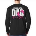 Cool Parent Apparel Proud New Dad It's A Girl Classic Fit Short Sleeve Crew Neck T-Shirt Small Long Sleeve T-Shirt Back Print
