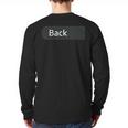 Cool Playmat Race Car Track On Back Dad Race Car Mat Long Sleeve T-Shirt Back Print