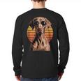 Cool Retro Vizsla Dog Mom Dad Vintage Pet Lovers Long Sleeve T-Shirt Back Print Cool Retro Vizsla Dog Mom Dad Vintage Pet Lovers Long Sleeve T-Shirt Back Print