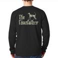 Coonfather Coon Hunting Dogs Coonhound Dad Long Sleeve T-Shirt Back Print