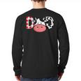 Cow Mom Or Dad Birthday Farm Birthday Party Long Sleeve T-Shirt Back Print