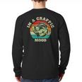 In A Crappie Mood Retro Fishing Sarcastic Dad Long Sleeve T-Shirt Back Print