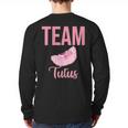 Cute Team Tutus Gender Reveal For Mom And Dad Long Sleeve T-Shirt Back Print