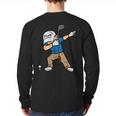 Dabbing Golfer Golfing Golfer Dad Men Boys Kids Youth Long Sleeve T-Shirt Back Print