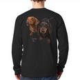 Dachshund Shirt Doxie Mom Dad Love Wiener Dog Puppy Cute Tee Long Sleeve T-Shirt Back Print