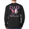 Dad 1st First Birthday Matching Family Butterfly Floral Long Sleeve T-Shirt Back Print Dad 1st First Birthday Matching Family Butterfly Floral Long Sleeve T-Shirt Back Print