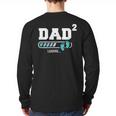 Dad 2 Second Time Dad Dad Of Two Long Sleeve T-Shirt Back Print Dad 2 Second Time Dad Dad Of Two Long Sleeve T-Shirt Back Print