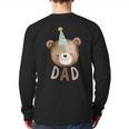 Dad Bear 1st Birthday Beary First Birthday Matching Family Long Sleeve T-Shirt Back Print