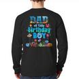 Dad Of The Birthday Boy Aquarium Sea Animals Matching Long Sleeve T-Shirt Back Print