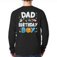 Dad Of The Birthday Boy Astronaut Family Space Planets Long Sleeve T-Shirt Back Print