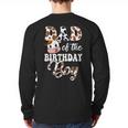 Dad Of The Birthday Boy Cow Farm 1St Birthday Boy Long Sleeve T-Shirt Back Print