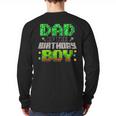 Dad Of The Birthday Boy Family Gaming Pixel Birthday Party Long Sleeve T-Shirt Back Print