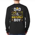 Dad Of The Birthday Boy Matching Construction Crew B-Day Long Sleeve T-Shirt Back Print