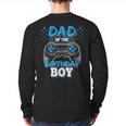 Dad Of The Birthday Boy Matching Video Gamer Birthday Party Long Sleeve T-Shirt Back Print