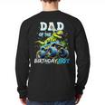 Dad Of The Birthday Boy Monster Truck Dinosaur PartyRex Long Sleeve T-Shirt Back Print