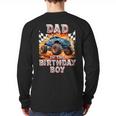 Dad Of The Birthday Boy Monster Truck Birthday Long Sleeve T-Shirt Back Print