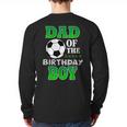 Dad Of The Birthday Boy Soccer Stars Outfit Long Sleeve T-Shirt Back Print