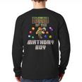 Dad Of The Birthday Boy Video Gamer Pixel Number Long Sleeve T-Shirt Back Print