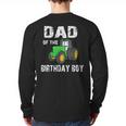 Dad Of The Birthday Boy Vintage Farm Tractor Party Family Long Sleeve T-Shirt Back Print