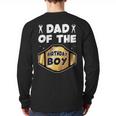Dad Of The Birthday Boy Wrestling Belt Birthday Kids Boys Long Sleeve T-Shirt Back Print