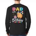 Dad Of The Birthday Capybara Girl Bday Party Family Long Sleeve T-Shirt Back Print