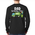Dad Birthday Crew Garbage Truck Birthday Party T-Shirt Long Sleeve T-Shirt Back Print