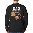 Dad Birthday Crew Pizza Theme Birthday Pizza Lover Party Long Sleeve T-Shirt Back Print