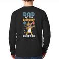 Dad Of The Birthday Girl Boy Cheetah Long Sleeve T-Shirt Back Print