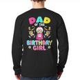 Dad Of The Birthday Girl Candy Family Bday Party Long Sleeve T-Shirt Back Print