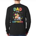 Dad Of The Birthday Girl Capybara Bday Party Family Long Sleeve T-Shirt Back Print
