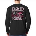 Dad Of The Birthday Girl Cute Pink Matching Family Party Long Sleeve T-Shirt Back Print