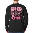 Dad Of The Birthday Girl Family Pink Coquette Bow Long Sleeve T-Shirt Back Print