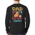 Dad Of The Birthday Girl Kids Cute Capybara Bday Family Long Sleeve T-Shirt Back Print