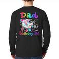 Dad Of The Birthday Girl Skater Roller Skate Family Party Long Sleeve T-Shirt Back Print