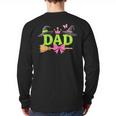 Dad Of The Birthday Girl Witch Family Party Decorations Long Sleeve T-Shirt Back Print