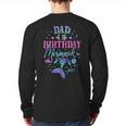 Dad Of The Birthday Mermaid Party Matching Family Daddy Long Sleeve T-Shirt Back Print
