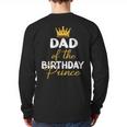 Dad Of The Birthday Prince Boy Bday Party Idea For Him Long Sleeve T-Shirt Back Print