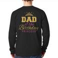 Dad Of The Birthday Princess Girls Party Small Long Sleeve T-Shirt Back Print